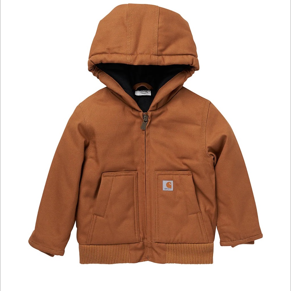 Carhartt BOYS' HOODED INSULATED ACTIVE JAC (INFANT/TODDLER) size 12 months